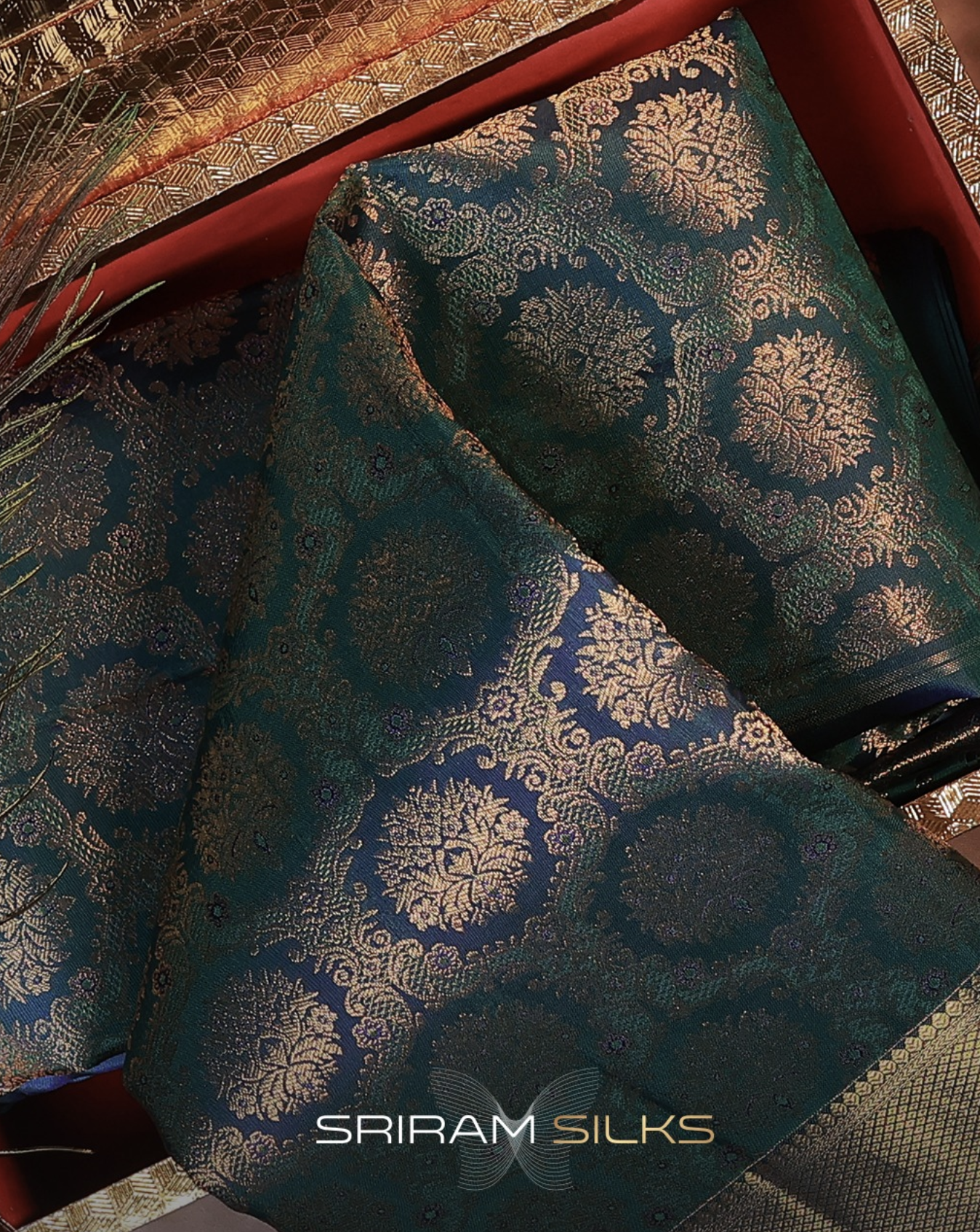 Kanchipuram Bridal Red Saree