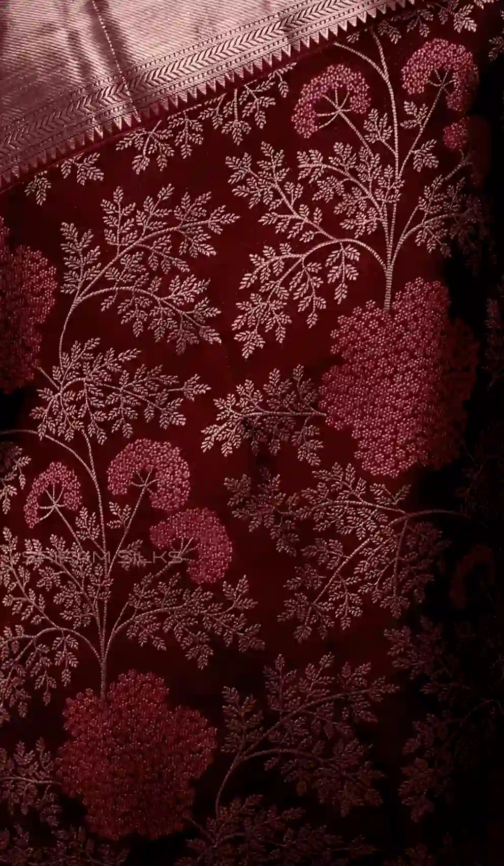 Fancy Malba Silk Orange Saree